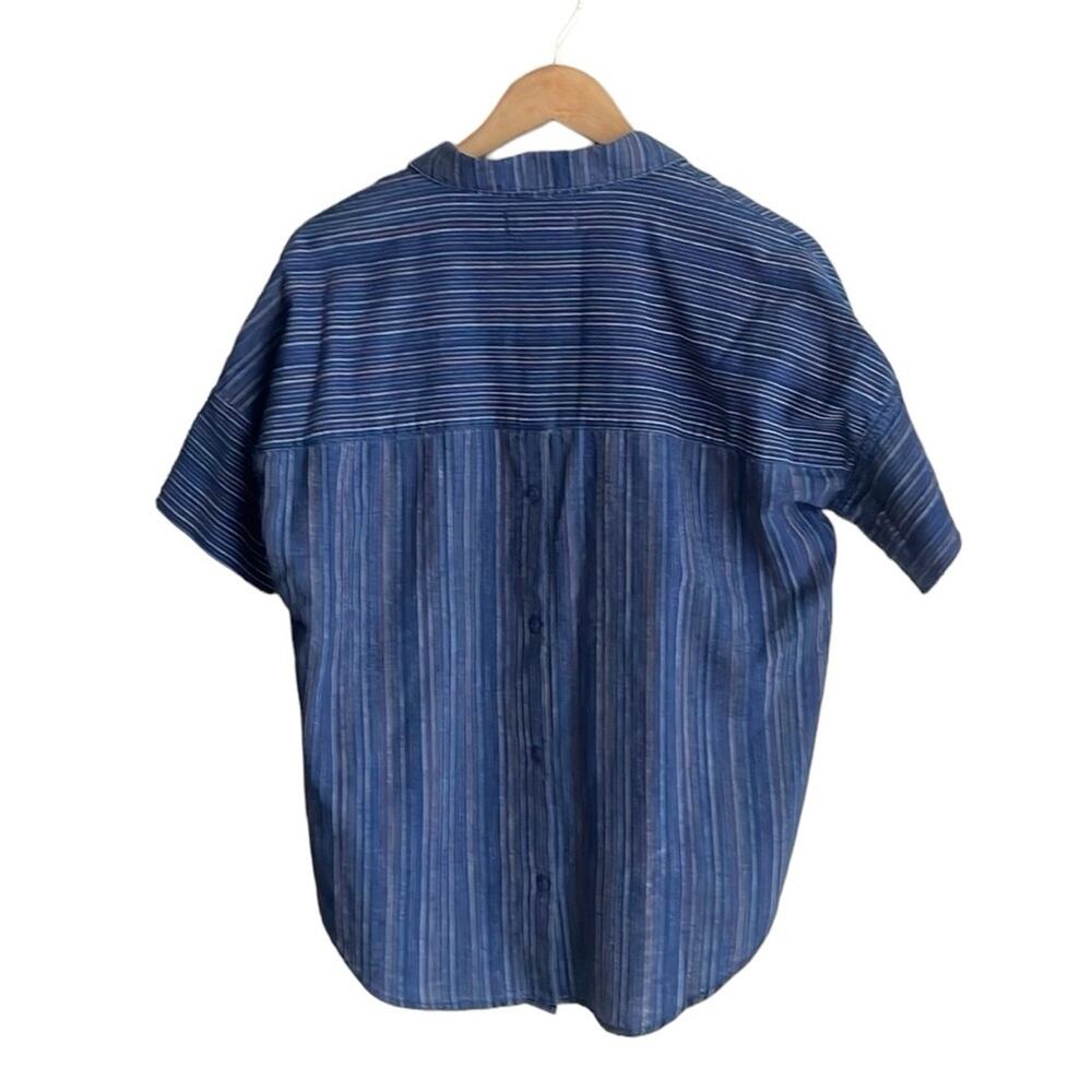 Madewell Courier Button-Back Shirt in Cecile Stripe - Picture 3 of 15